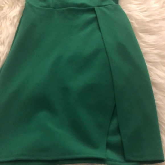 Green lime mini dress - Picture 3 of 4